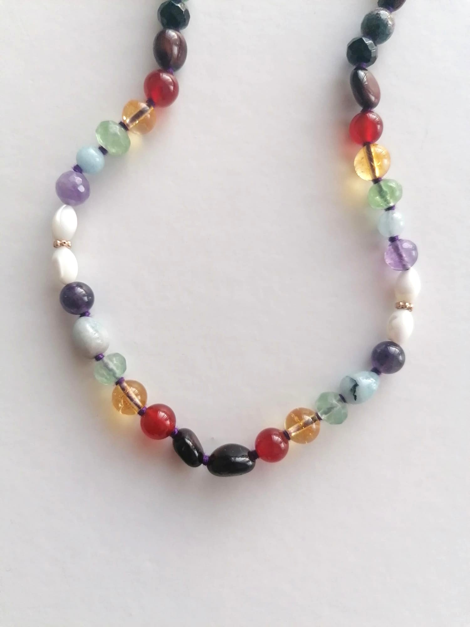 Collar Mala Chianti de 54 cuentas