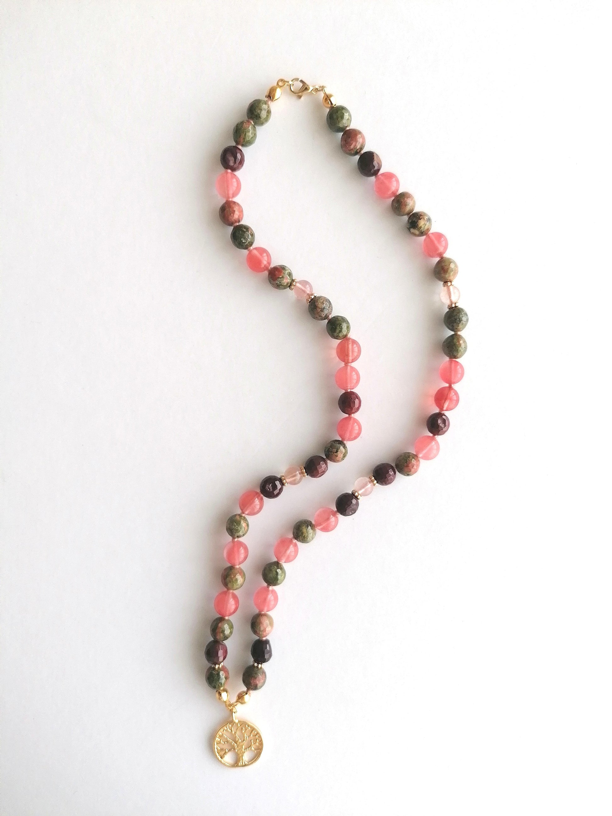 Collar Mala Chianti de 54 cuentas