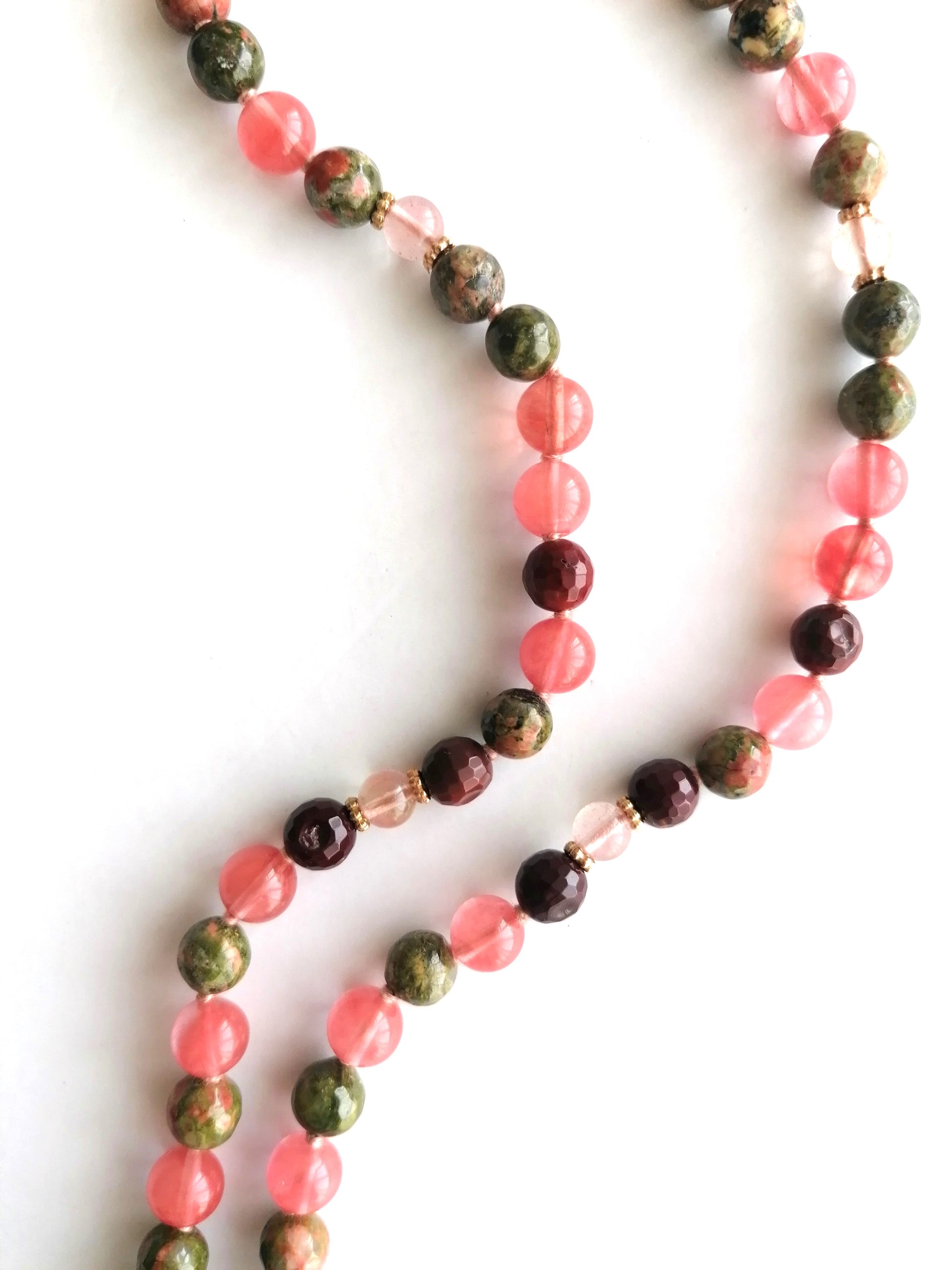 Collar Mala Chianti de 54 cuentas