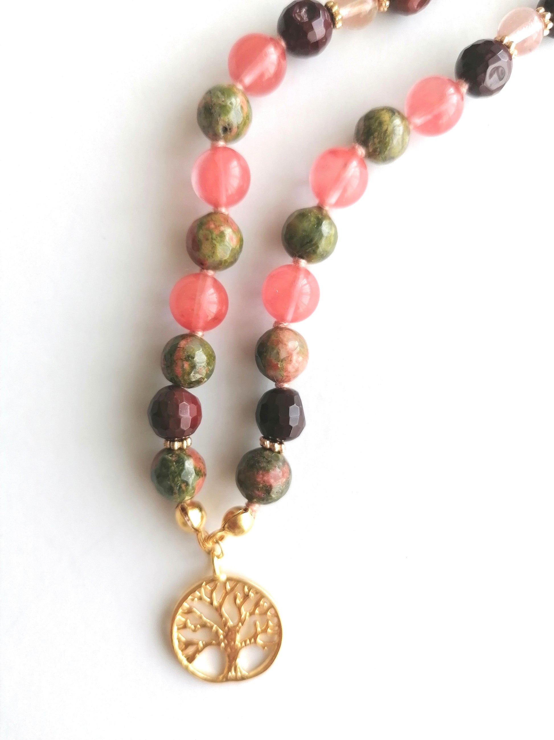 Collar Mala Chianti de 54 cuentas